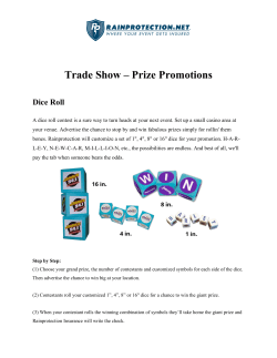Trade Show &ndash; Prize Promotions