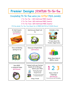 Premier Designs HOSTESS Tic-Tac-Toe