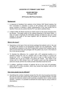 leicester city primary care trust