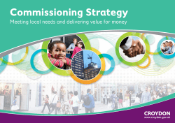 Commissioning Strategy - London Borough of Croydon