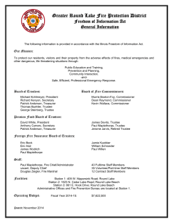 General Info - Round Lake Fire Department