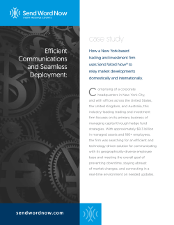 case study - Send Word Now