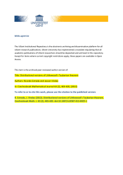 Distributional versions of Littlewood`s Tauberian theorem Authors