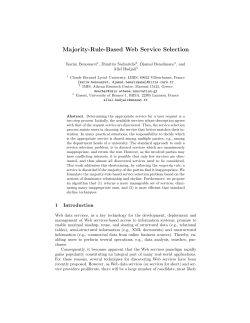 Majority-Rule-Based Web Service Selection