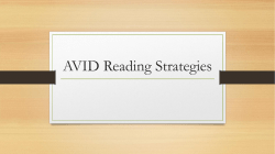 AVID Reading Strategies