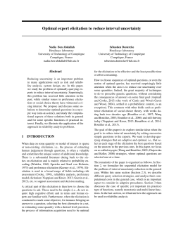 Optimal expert elicitation to reduce interval uncertainty