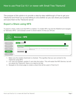 How to use Final Cut 10.1 or newer with Small Tree TitaniumZ