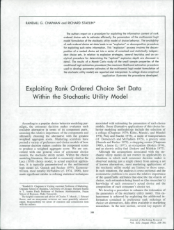 Exploiting Rank Ordered Choice Set Data Within the