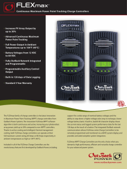 s Increases PV Array Output by up to 30% s Advanced