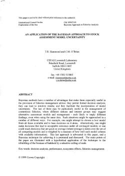 AN APPLICATION OF THE BAYESIAN APPROACH TO