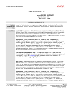 Product Correction Notice