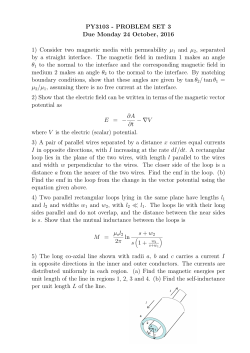 PY3103 - PROBLEM SET 3 Due Monday 24 October