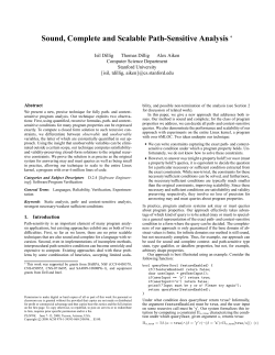 Sound, Complete and Scalable Path