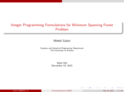 Integer Programming Formulations for Minimum