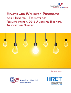 Health and Wellness Programs for Hospital Employees