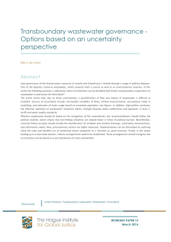 De Man Working paper 2016 Transboundary wastewater