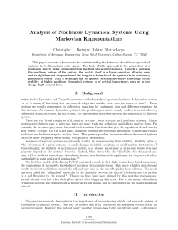 Analysis of Nonlinear Dynamical Systems Using Markovian
