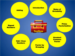 Factoring Toolbox