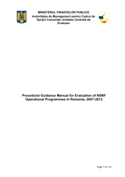 Chapter 1: Introduction to Evaluation - Evaluare