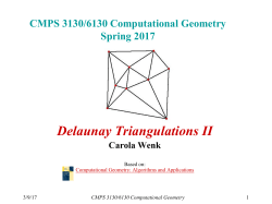 Pseudo Code CMPS 3130/6130 Computational Geometry