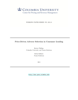 Price-Driven Adverse Selection in Consumer Lending
