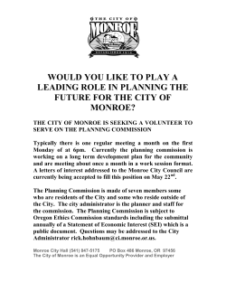 would you like to play a leading role in planning the future for the city