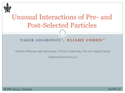 Can a Future Choice Affect a Past Measurement*s Outcome?