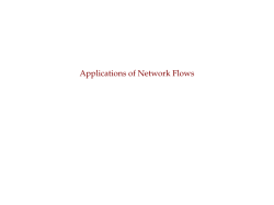 Applications of Network Flows