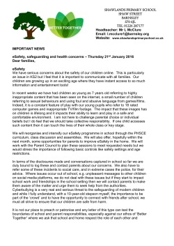 Safeguarding, eSafety and Head-lice