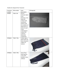 Museum journal items for disposal from Townend