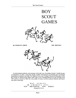 Boy Scout Games