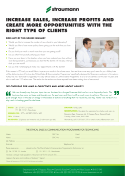 increase sales, increase profits and create more