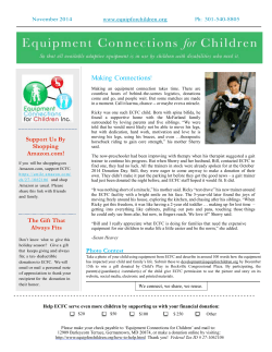 December 2014 - Equipment Connections for Children