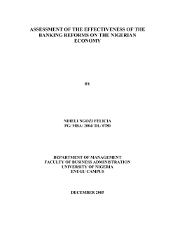 Perspectives of Economic Policy Reforms in Nigeria. 1993 CBN