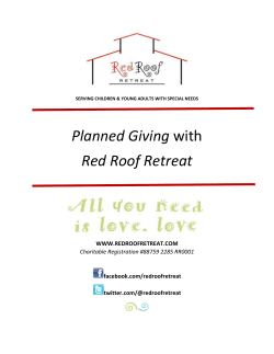 Planned Giving with Red Roof Retreat
