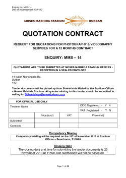 mms &ndash; 14 - Moses Mabhida Stadium