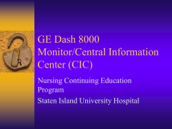 GE Dash 8000 Bedside Cardiac Monitor