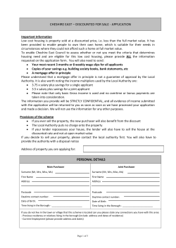 Discount for Sale application form