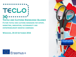 future textile and clothing manager