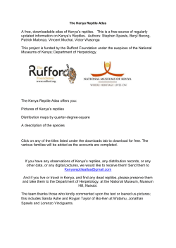 Atlas Elapids 1 - Kenya Reptile Atlas