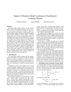 Impact of Dynamic Model Learning on Classification of Human Motion