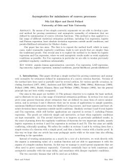 Asymptotics for minimisers of convex processes