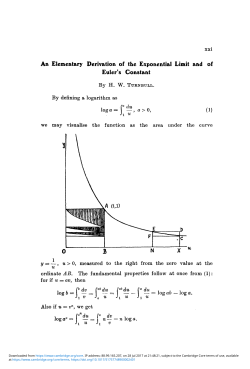 An Elementary Derivation of the Exponential Limit and of Euler`s