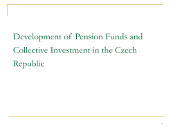 Development of Pension Funds in the Czech Republic