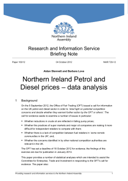 Northern Ireland Petrol and Diesel prices