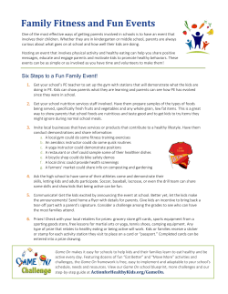 Hosting a Family Fitness Fun Event