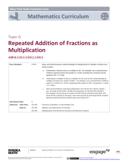 Mathematics Curriculum Topic G