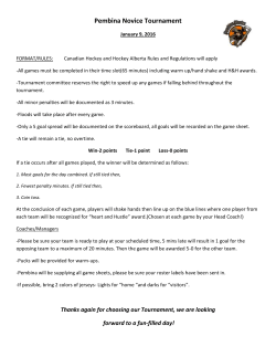Pembina Novice Tournament