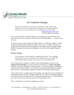 Our Investment Strategy - United Wealth Management, LLC