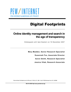 Digital Footprints